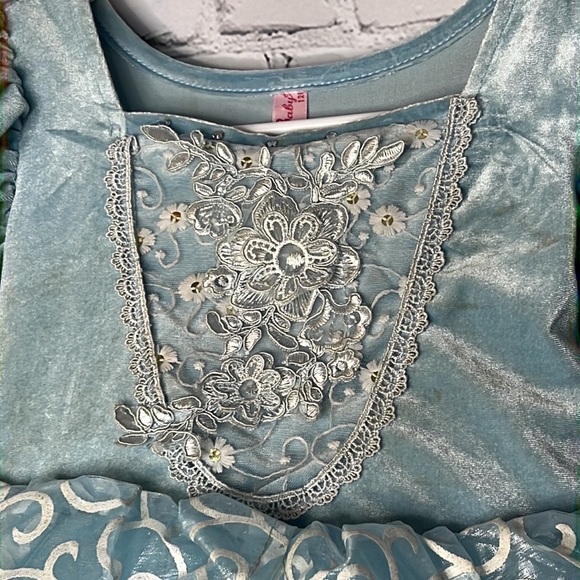 Winnie Baby Cinderella look dress velvet bodice layers of netting skirt. Sz 120 - Picture 3 of 9